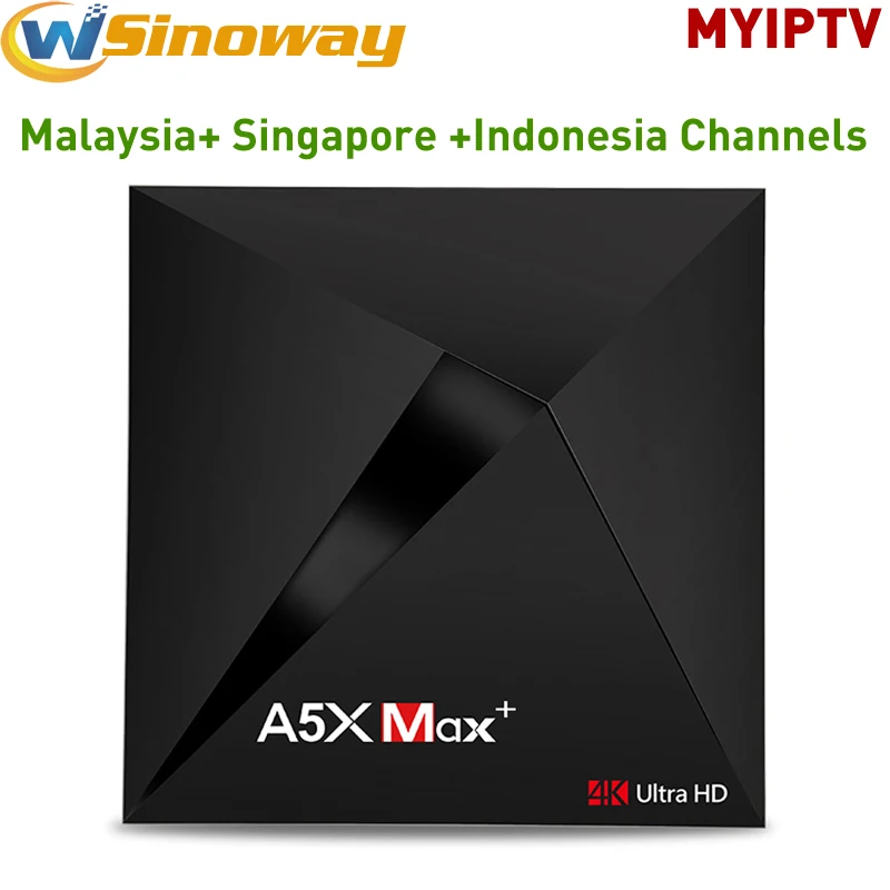 

Singapore Malaysia Iptv Box ANdroid 7.1 4GB 32GB with 1 year free MYIPTV Subscription support HD Indonesia Channels