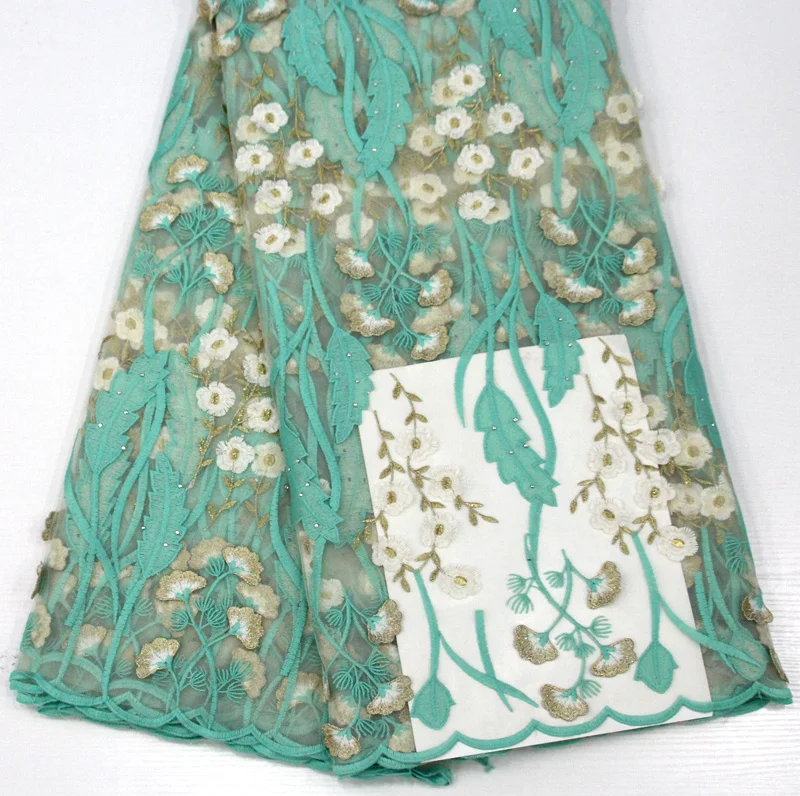 

African Lace Fabric 2018 High Quality Lace Material French Lace Fabric With Stones Lace For Nigerian Wedding Dress