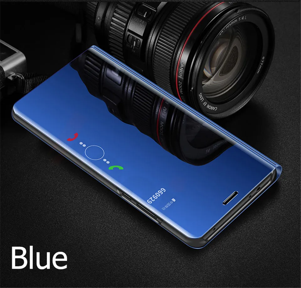 Роскошный кожаный чехол-книжка mi rror для Xiao mi Red mi Note 7 6 Pro 5 Plus 6A 4 4X чехол s для Xiaomi mi 9 6 8 Lite mi A2 A1 6X 5X чехол