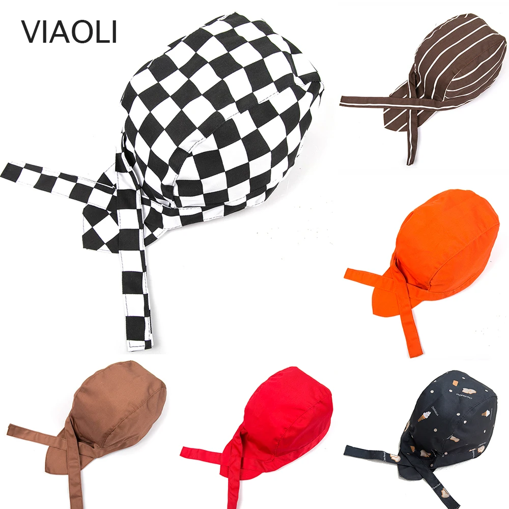 

Men Women Wholesale Top Chef Pirate Hat Waiter Hats Hotel Restaurant Canteen Bakery Kitchen Work Wear Master Cook Forward Cap