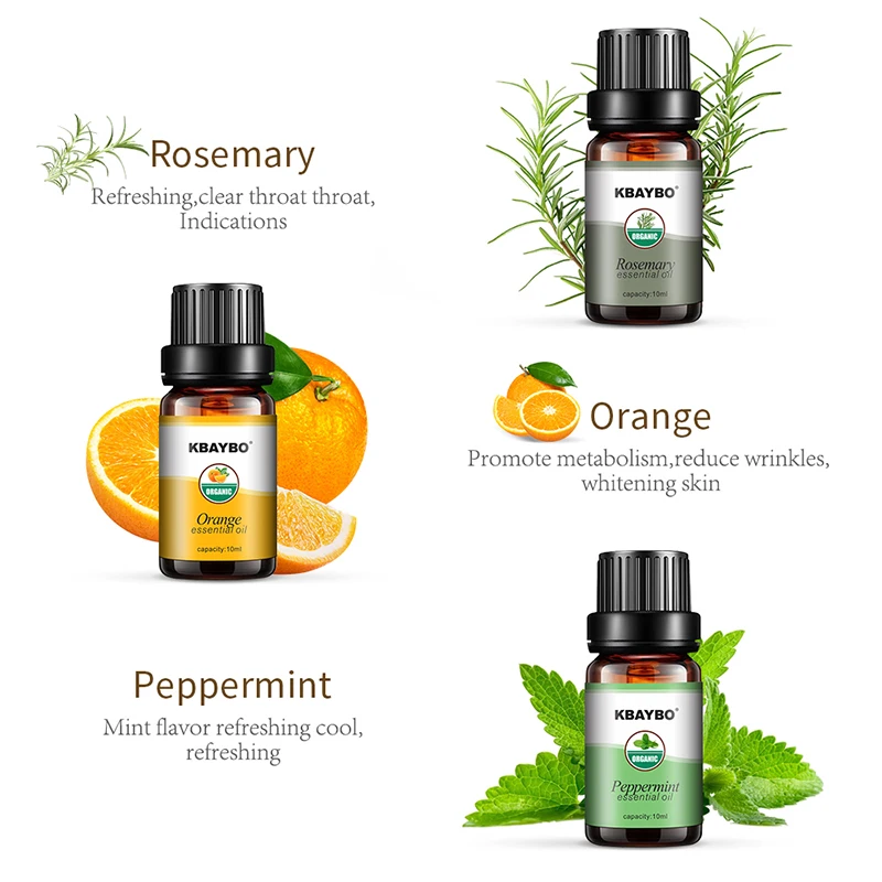 6 видов эфирных масел аромат лаванды чайного дерева розмарин Лемонграсс апельсин Ароматерапия масло для Арома диффузор увлажнитель