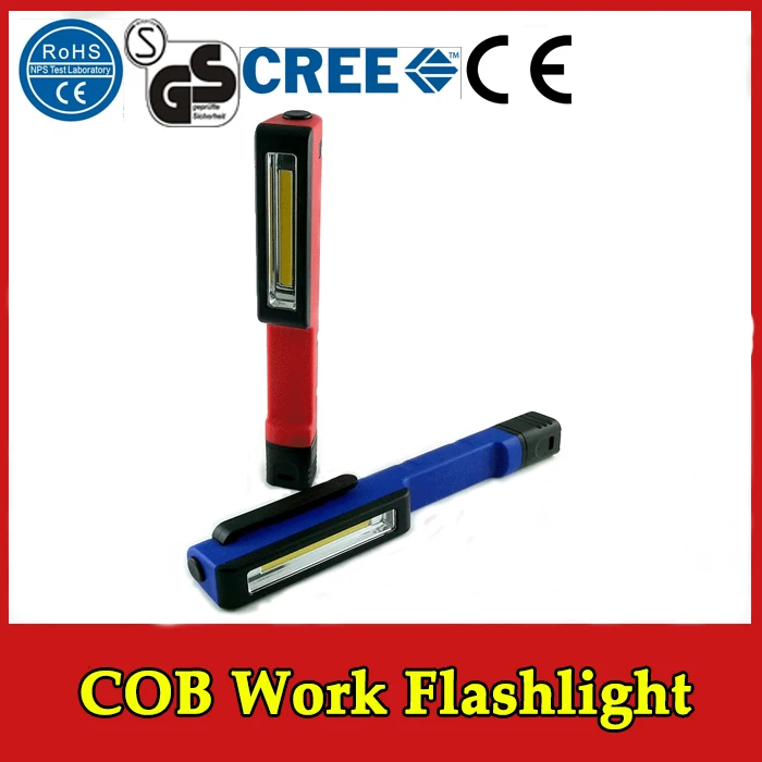 New arrivals Shape Pocket Clip LED LIGHT Mini Pen square cob work