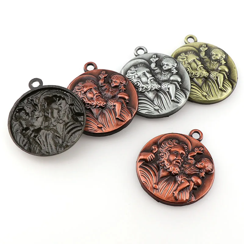 Saint Christopher и Христофора медалей подвески для брелок религиозных Цепочки и ожерелья Аксессуары