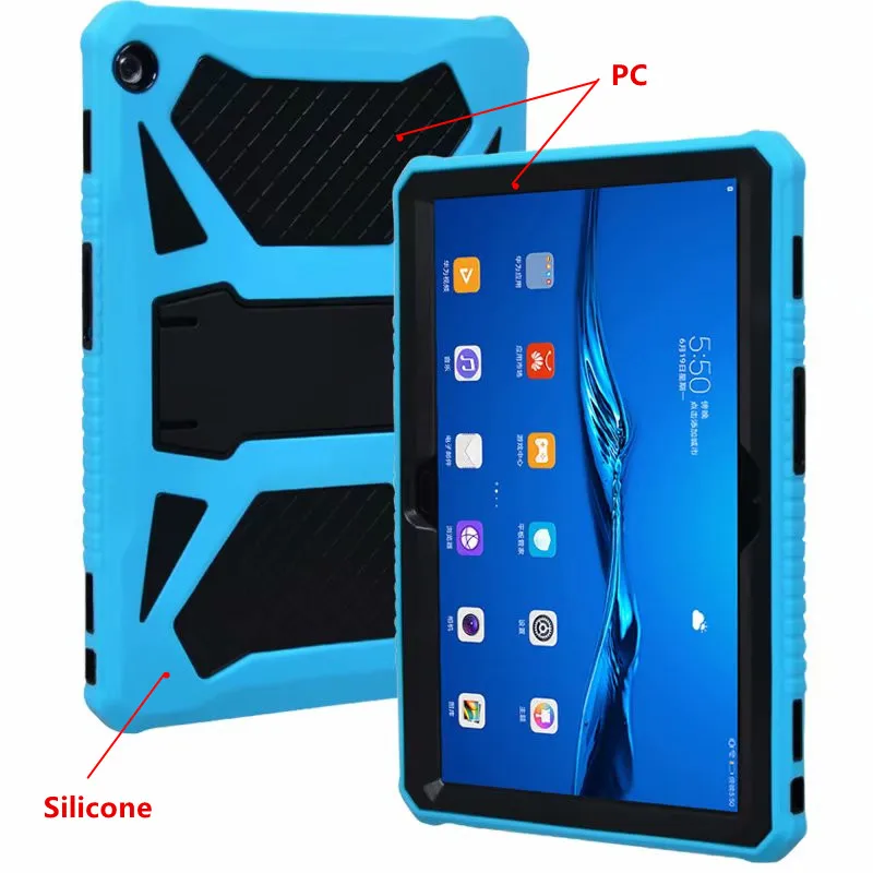Сверхпрочный защитный чехол для Huawei MediaPad M5 Lite 10 BAH2 W19/L09/W09 1 &quotсиликоновый ПК