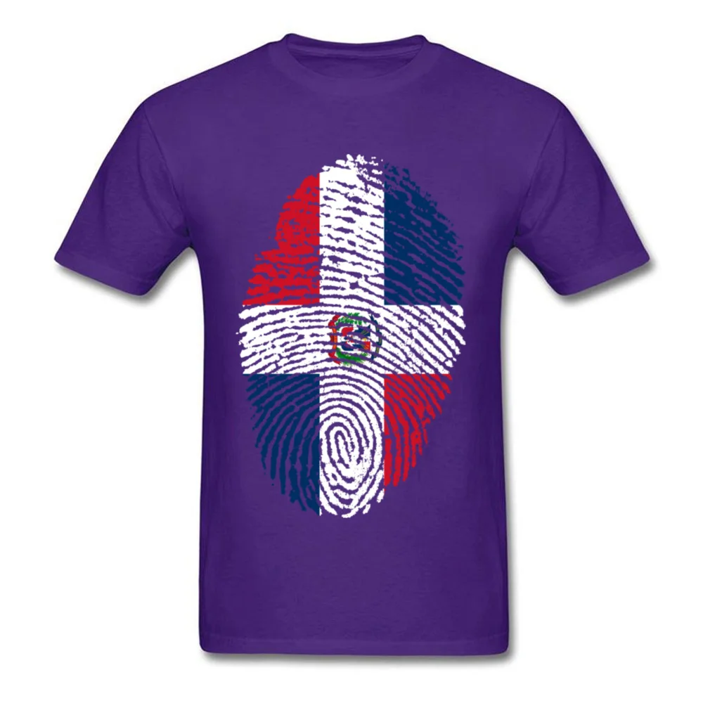 Dominican Republic Flag Fingerprint_purple
