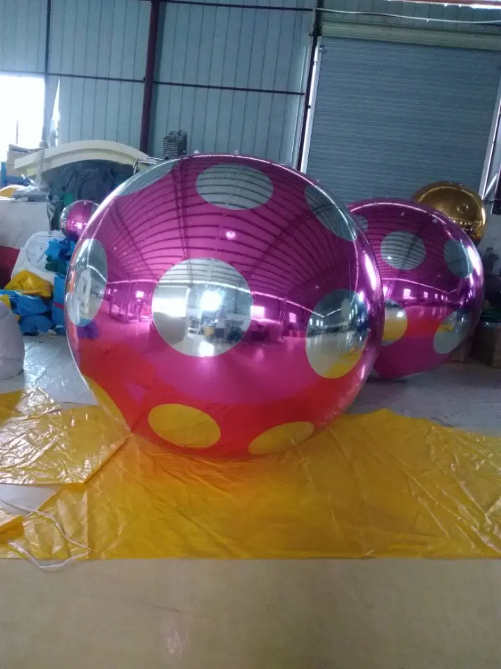 New Design Colorful Inflatable Mirror Ball, PVC Inflatable Crystal Ball