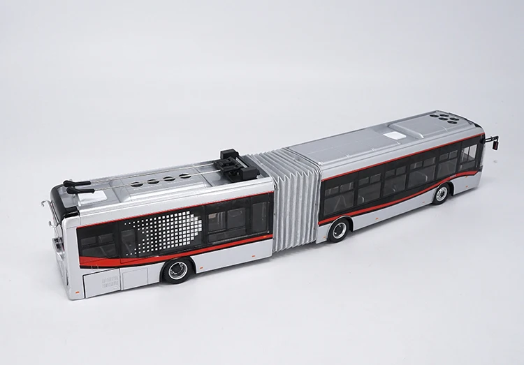 1:42 литье под давлением модель для Yutong Dual-source бездорожье троллейбус BRT ZK5180A сплав игрушка миниатюрная коллекция подарки ZK6120R41