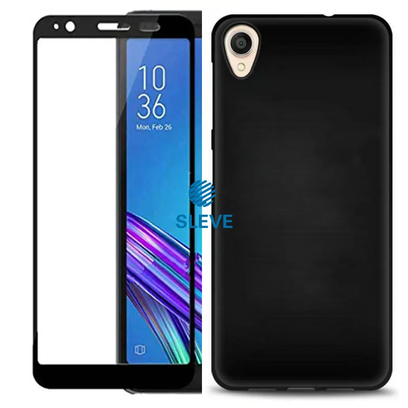 Чехол для ASUS Zenfone Lite L1 G553KL полностью закаленное стекло с мягким корпусом из ТПУ G