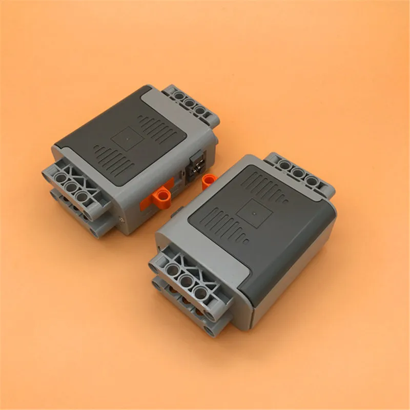 Technic Parts 16511 Electric Power Functions Battery Box 4x11x7 with Orange Switch and Dark Bluish Gray Covers 58119 MOC Blocks 