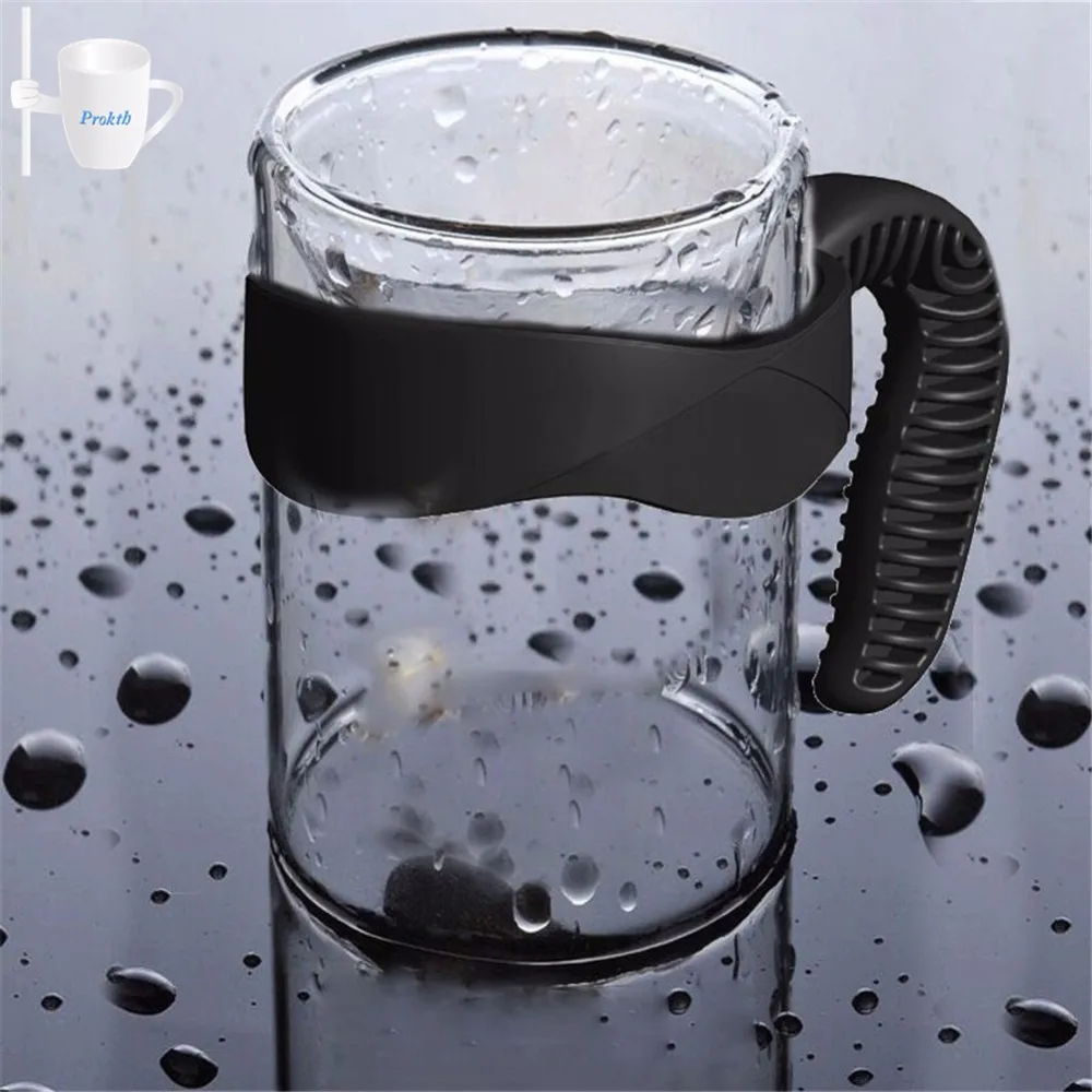 

1Pcs Portable Cup Handle Tumbler Handle For Ozark Trail 30 Oz Tumbler Silicone 500ml-1000ml cups 4 Colors Purple Black Red Blue
