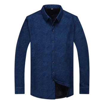 

Shirt Men Winter Clothes New Casual Thick Warm Shirt Mens Cashmere Long-sleeved Shirts Simple Streetwear Plus Size 8XL 7XL 6XL