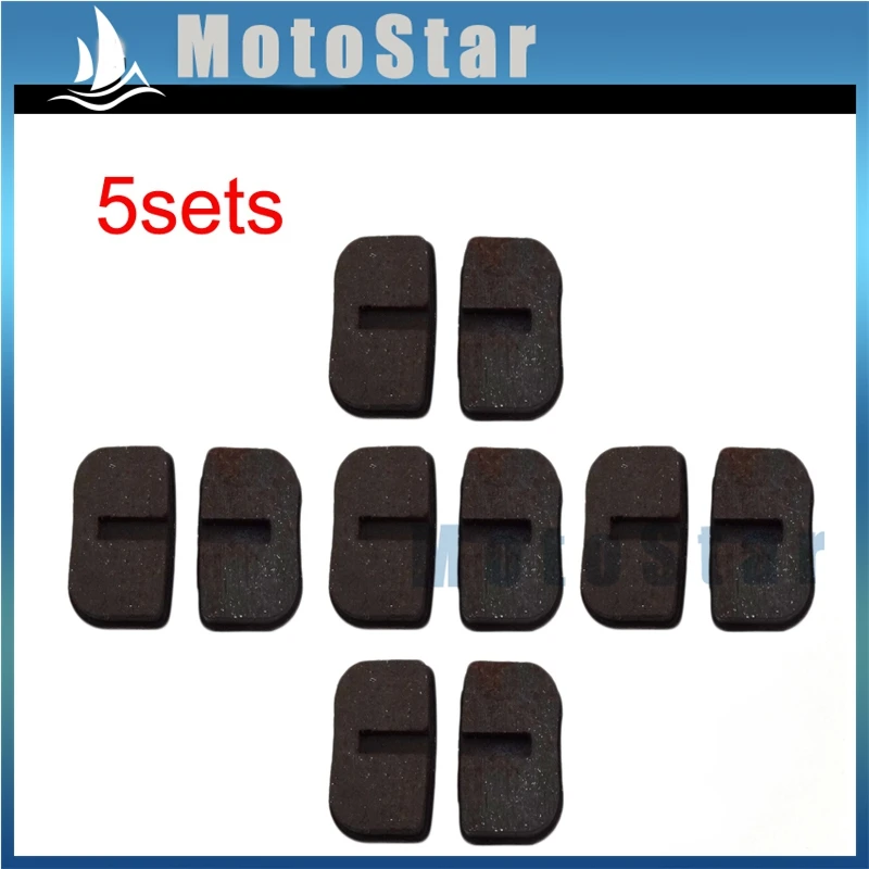 

5Sets Disc Brake Rotor Caliper Pads Shoe For 2 Stroke 47cc 49cc Gas Minimoto Pocket Bike Mini Dirt Scooter Kids Crosser