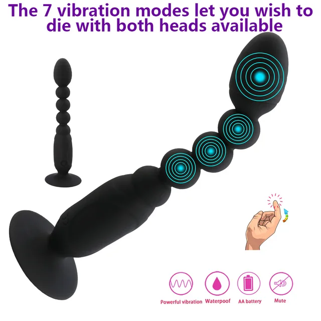 Larga cuentas anales. vibrador Anal masaje de próstata enchufe trasero de juguetes sexuales de trasero silicona para los hombres y las mujeres la masturbación sexo productos 4ff30a Larga cuentas anales. vibrador Anal masaje de próstata enchufe trasero de juguetes sexuales de trasero silicona para los hombres y las mujeres la masturbación sexo productos 4ff30a