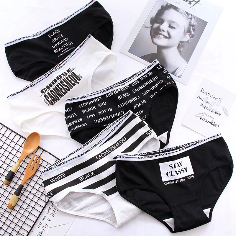

VDOGRIR Sexy Women's Panties Thong Seamless Letter Underwear Womens Lingerie Low Waist Briefs Comfortable Underpant Femme Tangas