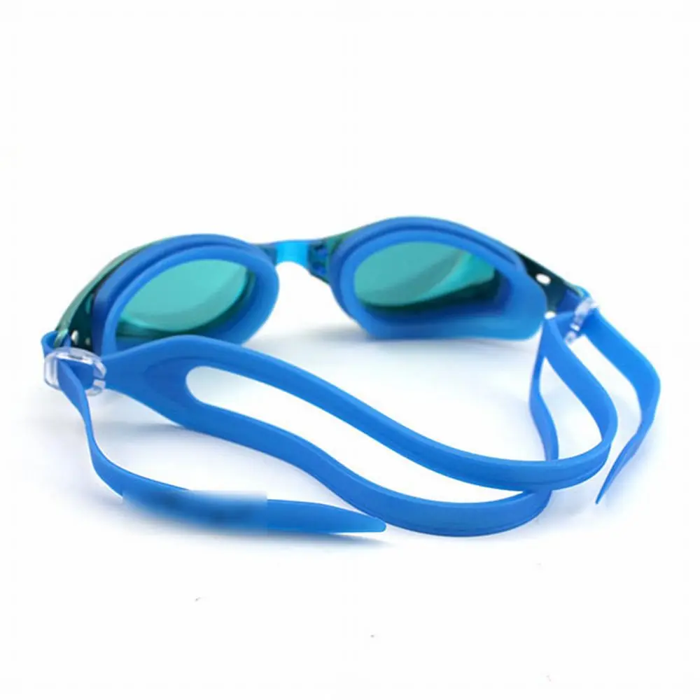 Взрослые Анти-туман УФ щит регулируемые летние плавательные очки с ушной золотой