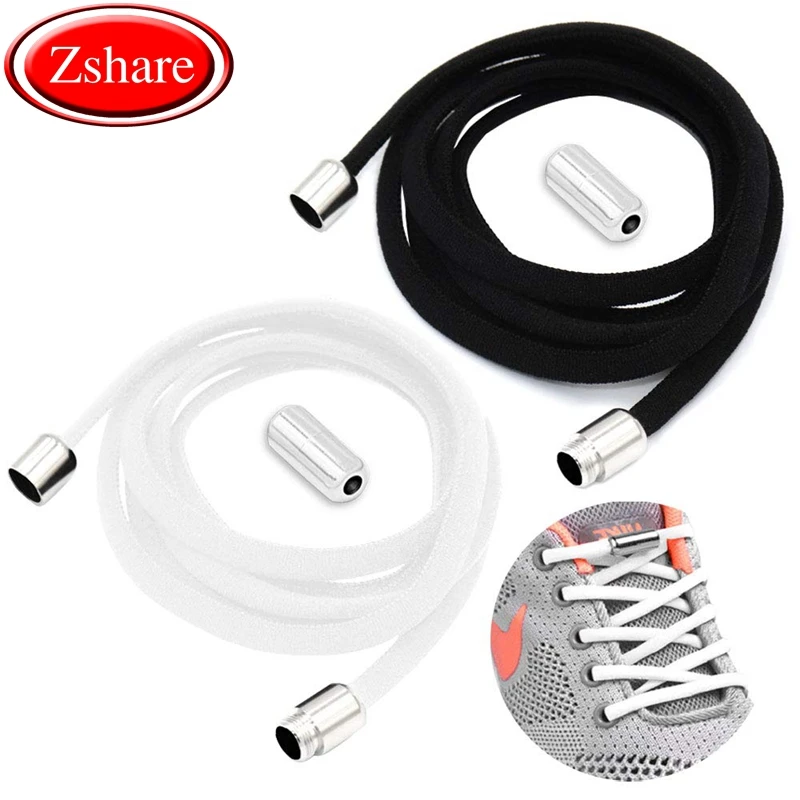 

1 Pair New Elastic Shoelaces Round Locking Kids Adult No Tie shoe laces High Quality Quick Leisure Sneakers Lazy Shoe lace