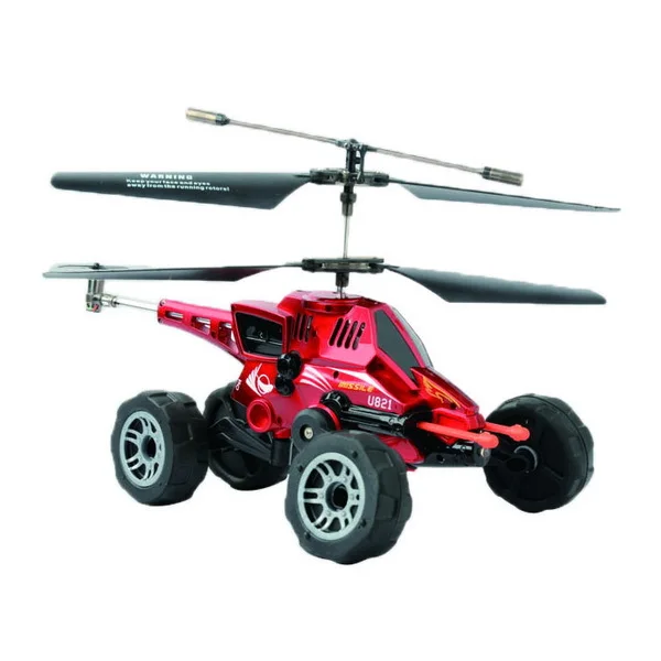 coche teledirigido con helicoptero