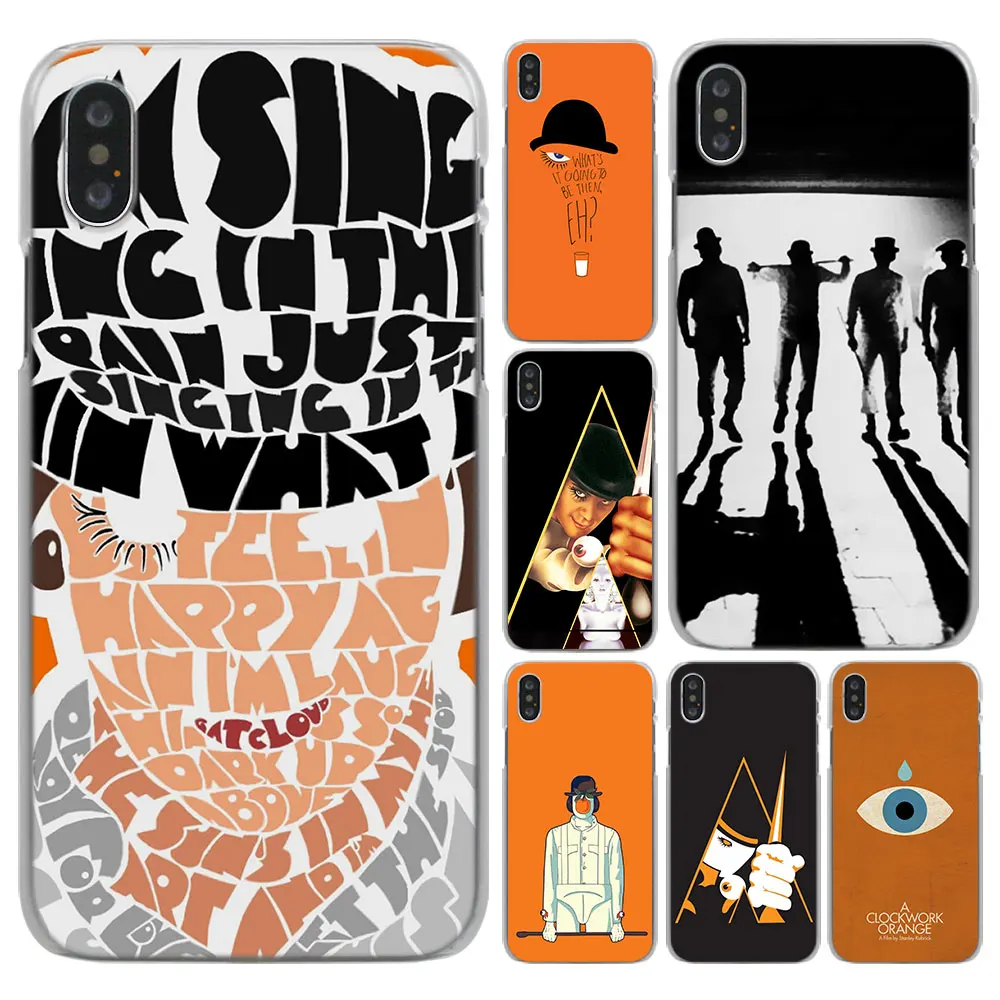 

A Clockwork Orange Design Transparent hard Phone Case Cover for Apple iPhone X Xs XR Xs MAX 6 6s 7 8 Plus SE 5S