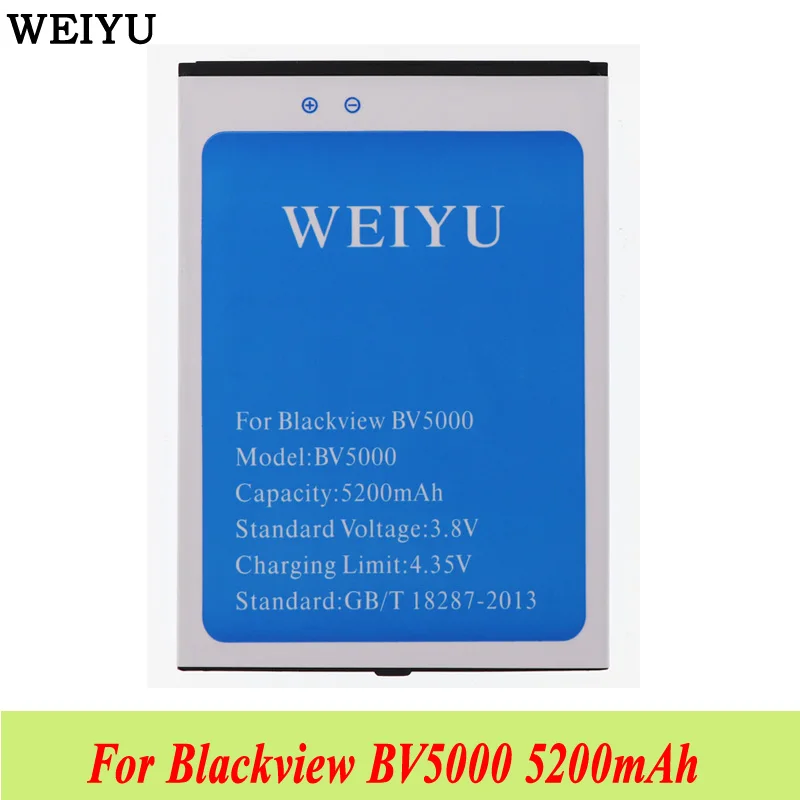 

5200mah For Blackview BV5000 Battery Batterie Bateria Accumulator AKKU PIL