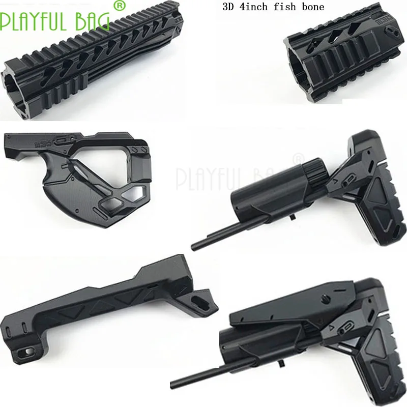 

Outdoor CS Jinming 8 gen8 M4A1 Special Water Bomb Modification Sci-fi Fishbone RX4-inch 10-inch 3D Printing Accessories KJ26