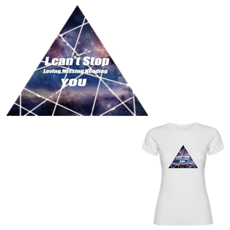 20*15.8cm Letter Printing Patches Iron On Patches For Clothes Washable