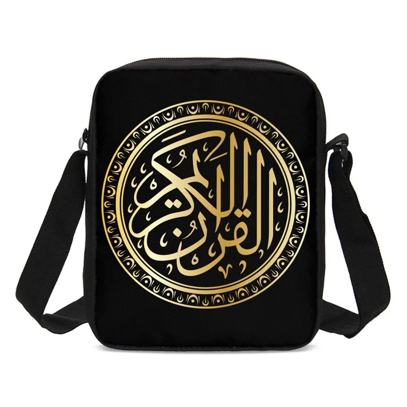 

VEEVANV Crossbody Bags For Boys Girls Quran Letter 3D Printing Messenger Bags Children Shoulder Bags Handbags Casual Sling Bags