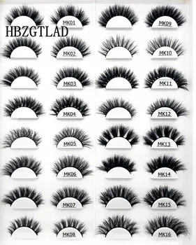 

HBZGTLAD Mink Lashes 3D Mink Eyelashes 100% Cruelty free Lashes Handmade Reusable Natural Eyelashes Popular False Lashes Makeup