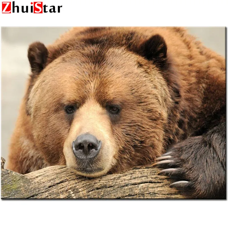 

5D full diamond embroidery kit pattern diamond painting mosaic picture of rhinestones Cartoon bears Home Decoration WHH