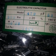 50V470UF 50 В 470 МКФ РАЗМЕР 10*20 электролитический конденсатор ORIGINAL100% 50 ШТ./ЛОТ комплект Электронных Компонентов