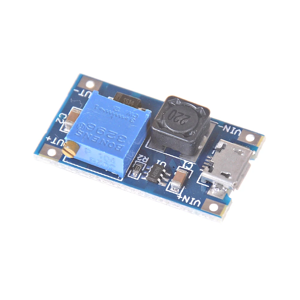 USB 2 ~ 24V To 5 28V 2A повышающий Регулируемый регулятор Мощность модуль DC DC|Регуляторы