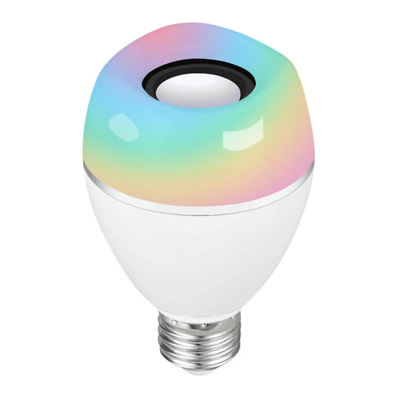 JLAPRIRA Динамик Bluetooth лампы E27 светодиодный RGB светильник в виде светодиодной лампа