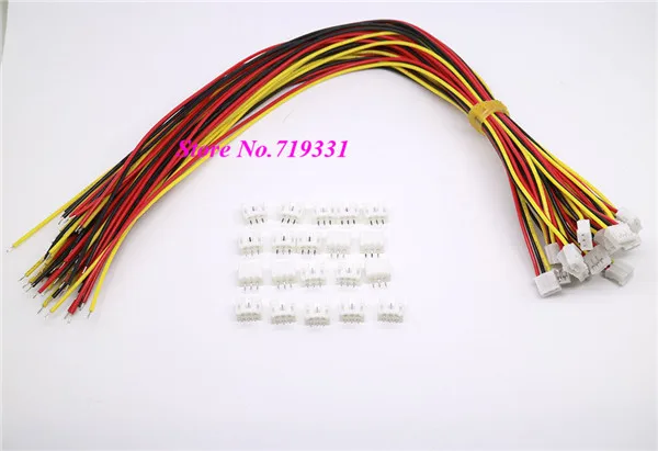 

Mini 1.25 3-Pin JST 1.25mm Micro JST 3PIN Connector Plug Male & Female Connector w./ Wire 50set