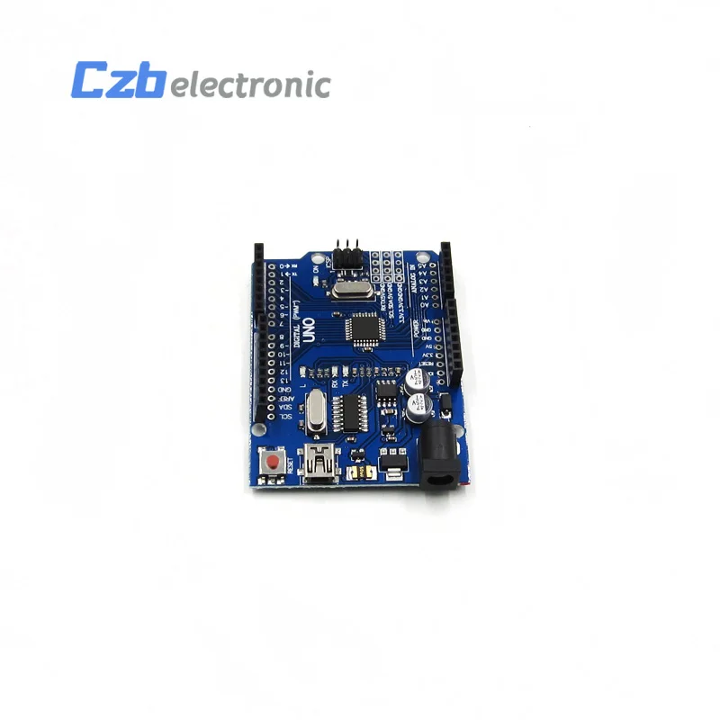 HX06E007DXOne set New UNO R3 CH340G MEGA328P For Arduino UNO R3 ATMEGA328P AU Compatible CH340 Replace Atmega16U2 With Mini USB With LOGO (6)