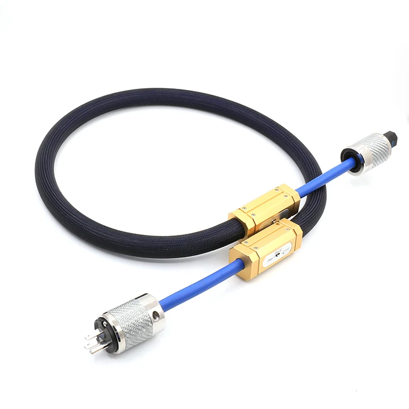 

Free shipping moonsaudio Triple Crown Creating Cable Royalty HiFi power cable with carbon fiber power cable