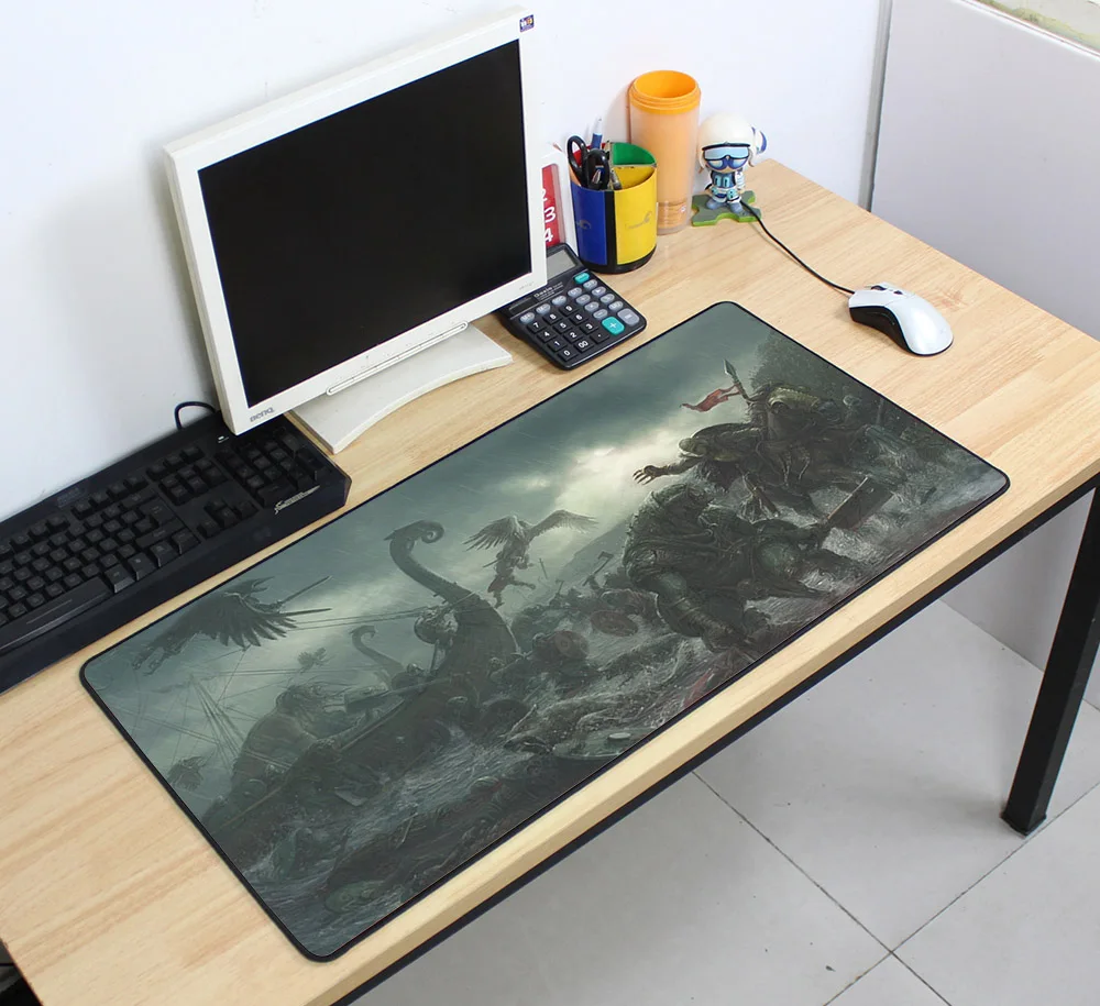 Vikings War of Clans коврик для мыши 700x400 мм коврики для мыши лучший игровой коврик для мыши геймер объемный рисунок большой коврик для мыши s Клавиатура ПК pad - Цвет: Size 700x400X2MM