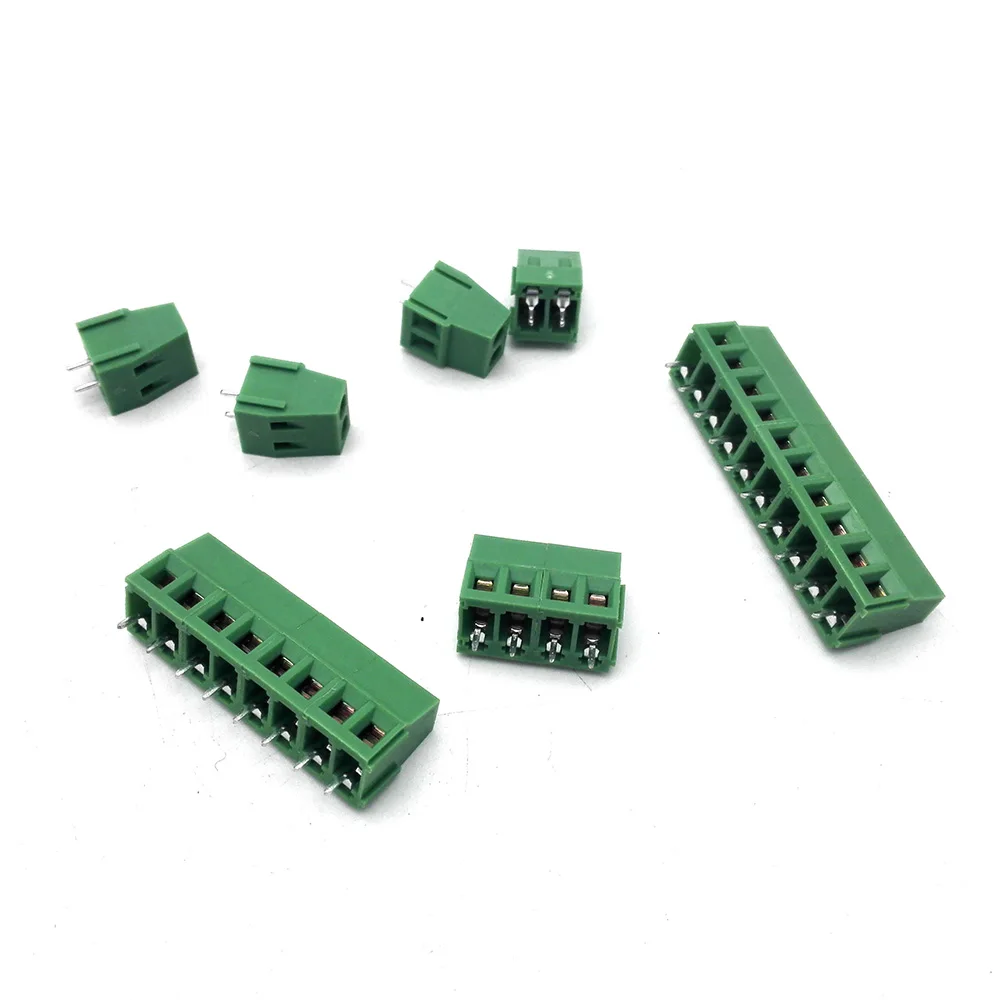 

(50pcs/lot) PCB Screw Terminal Block Connector KF128-2P pitch 5.0MM 0.2inch Green 5mm KF128 2Pins