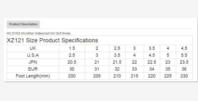 Новая Корейская версия Гольф обувь MO EYES из микрофибры водонепроницаемая обувь для гольфа для девочек дышащие Нескользящие Детские кроссовки для гольфа