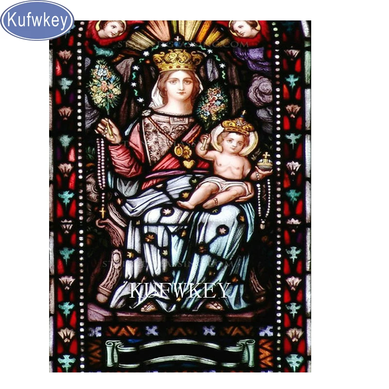

DIY Diamond Painting Cross Stitch"Religion"square Rhinestone Crystal Needlework Diamond Embroidery virgin 5d Diamond Decorative,