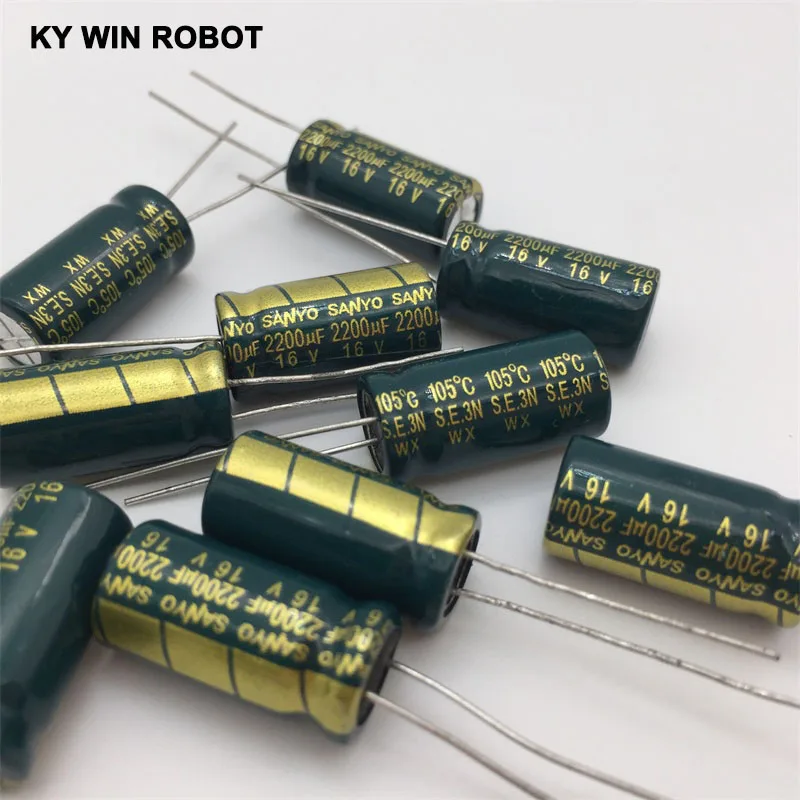 Высокочастотный алюминиевый электролитический конденсатор с низким