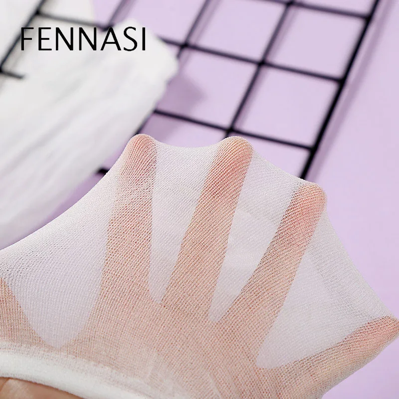 FENNASI белые 10 пар одноразовых женских эластичных носков сексуальные женские