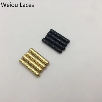 

Weiou(100Pcs/25sets) Shiny End Of The Shoelace Make Your Own Shoe Laces Gold Aglets Personalized Highlight Metal Tricks Tips