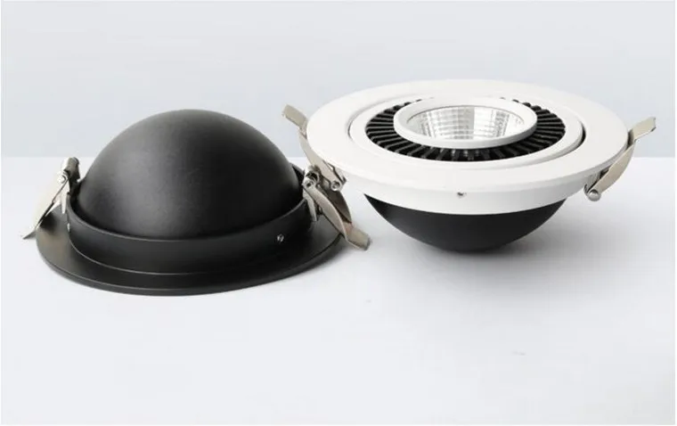 Диммируемые потолочные утопленные светильники AC85-265V 5 Вт, 7 Вт, 9 Вт, 12 Вт, 15 Вт COB светодиодный потолочный светильник Теплый/холодный белый Светодиодный прожектор освещение внутреннее освещение