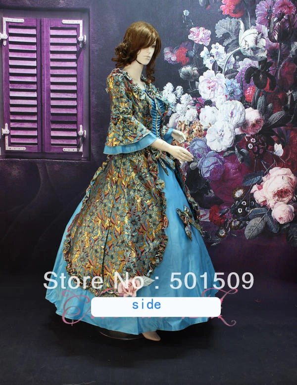 Роскошное голубое средневековое платье со стразами; платье Ренессанса; костюм королевы в викторианском стиле/Marie Antoinette/civil war/Colonial Belle Ball
