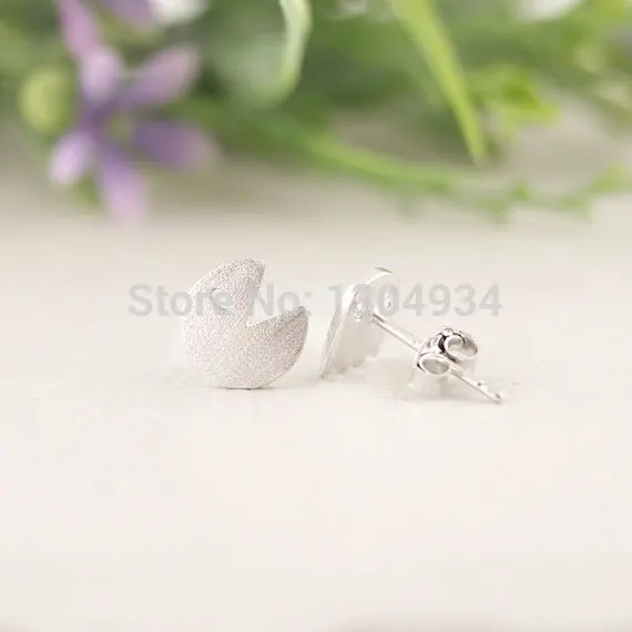 Online Jisensp Fashion Korean Cute Earrings Tiny Surgical Steel Jisensp Fashion Korean Cute Earrings Tiny Surgical Steel Pac Man And Phantom Post Brincos Bijoux For Women S Gifts