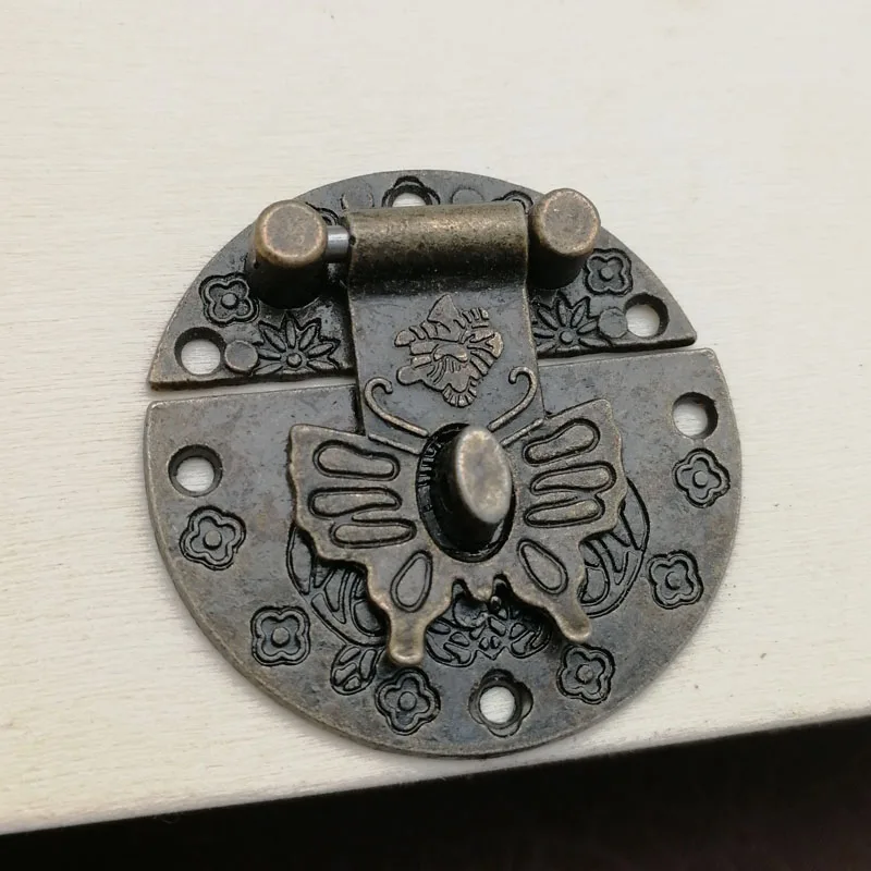8x Wooden Jewellery Box Antique Brass Buckle Metal Hasp Latch Lock Decorative Bronze Pattern Carved 39mmx39mm | Обустройство дома