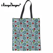 Бесшумная дизайнерская Экологичная холщовая Хлопковая сумка для покупок для мамы, научно-исследовательская печать, лучшая сумка на плечо, Повседневная Большая Сумка-тоут