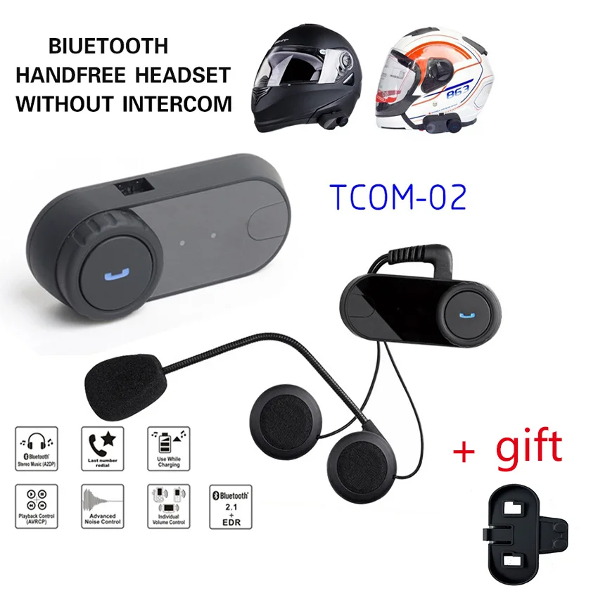 

Freedconn TCOM-02 Motorcycle Helmets Bluetooth Headset Moto Casco Headphone Wireless Control For MP3/4 Radio