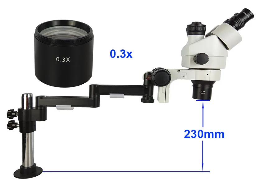 Efix 3,5-90X Складная универсальная подставка тринокулярная паяльная стерео HDMI HD камера микроскоп непрерывный зум ремонт телефона