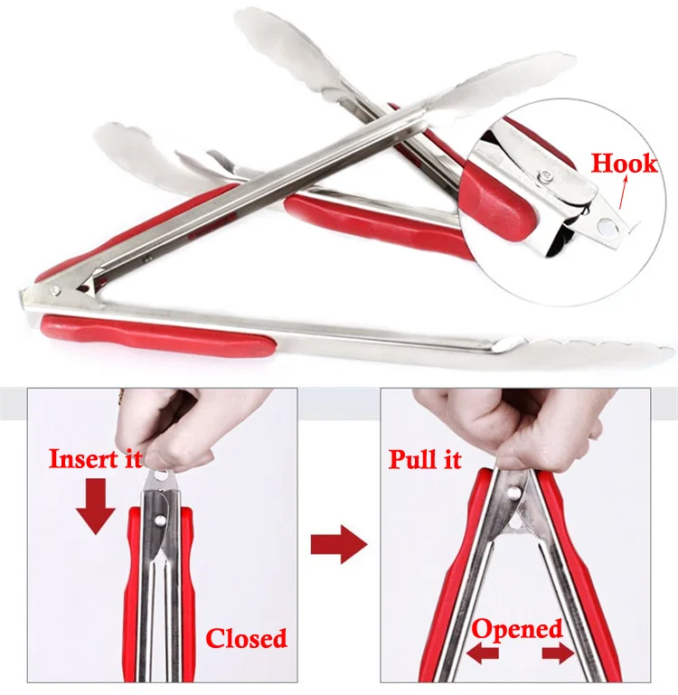 Bread food tongs