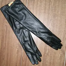 Длинные Детские кожаные оперные перчатки Вечерние перчатки кожаные перчатки Модные 10 пар/лот#2352